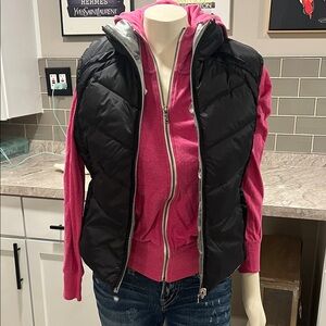 Nike Black/Silver Reversible Quilted Vest